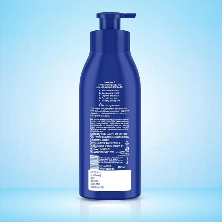 Nivea Body Milk 400 ML x (3) Pack