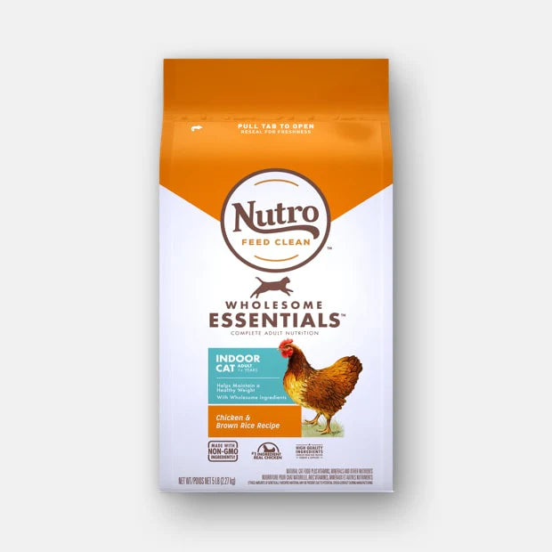 Nutro Wholesome Essentials Cat Food Chicken and Brown Rice Recipe 5lbs x (4) packs