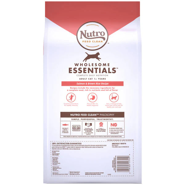 Nutro Wholesome Essential Salmon and Brown Rice Recipe 5lbs x (4) Packs